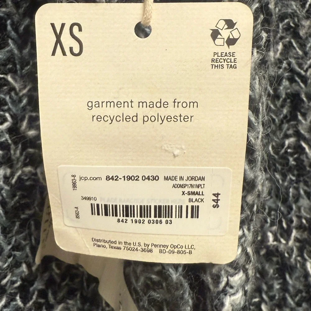 a.n.a‎ Black and White Textured Turtleneck Sweater size XS